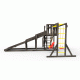 Детская площадка - деревянная горка Пикник «Зима №2» Black с рукоходом
