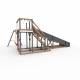 Детская площадка - деревянная горка Пикник «Зима №3» Ультра  с качельной балкой