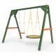 Деревянные качели Пикник 2 «Вега» (качели гнездо 1м + качели долька)