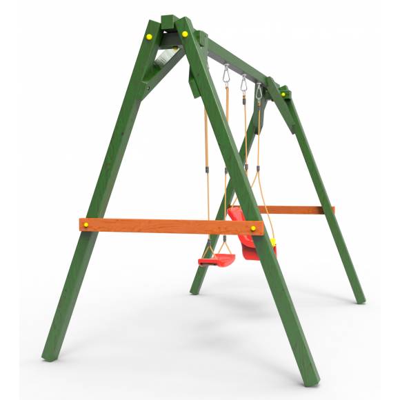 Деревянные качели Пикник 2 «Вега» (качели для малышей + качели долька)