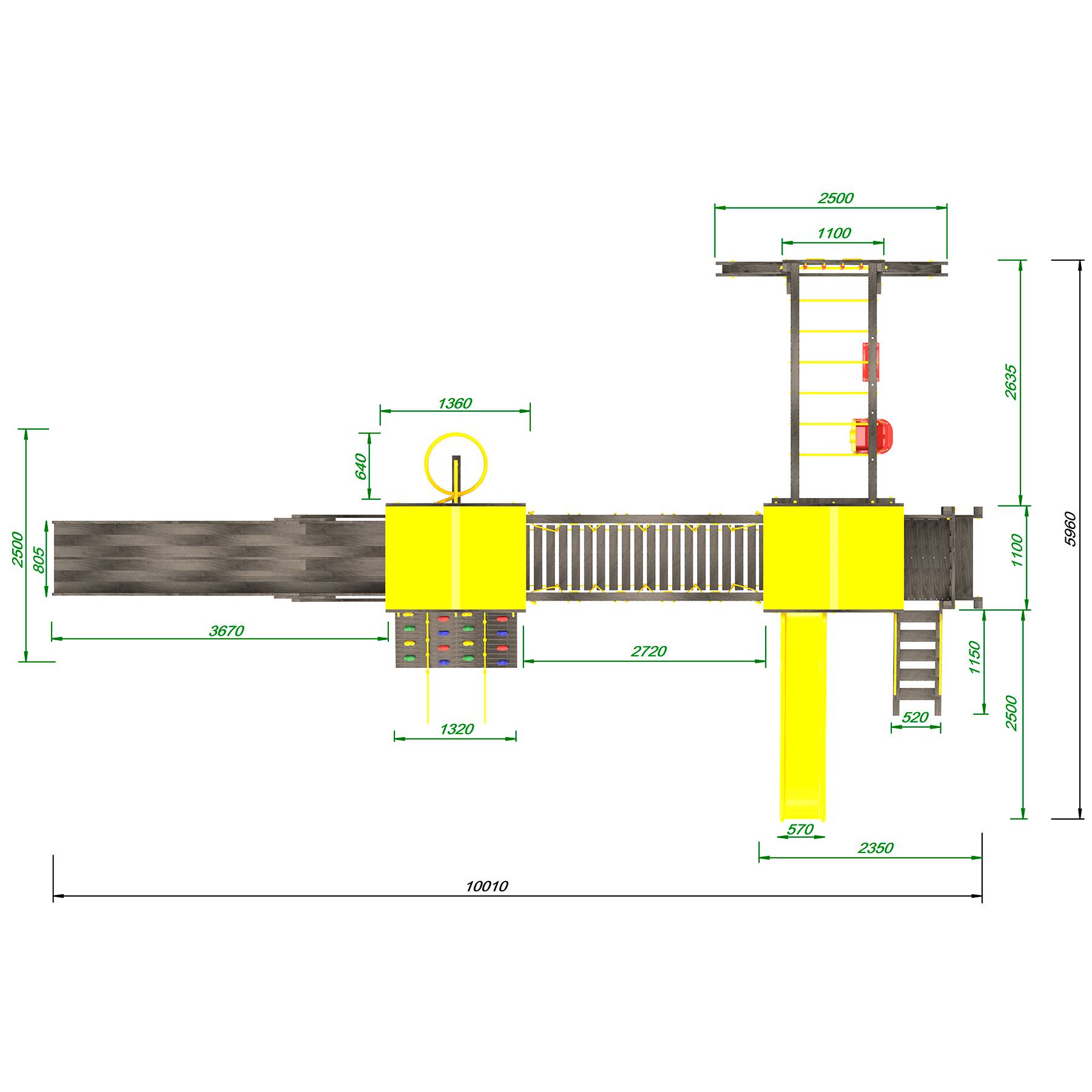 Детская площадка Пикник «Black» Кракен AllSeasons