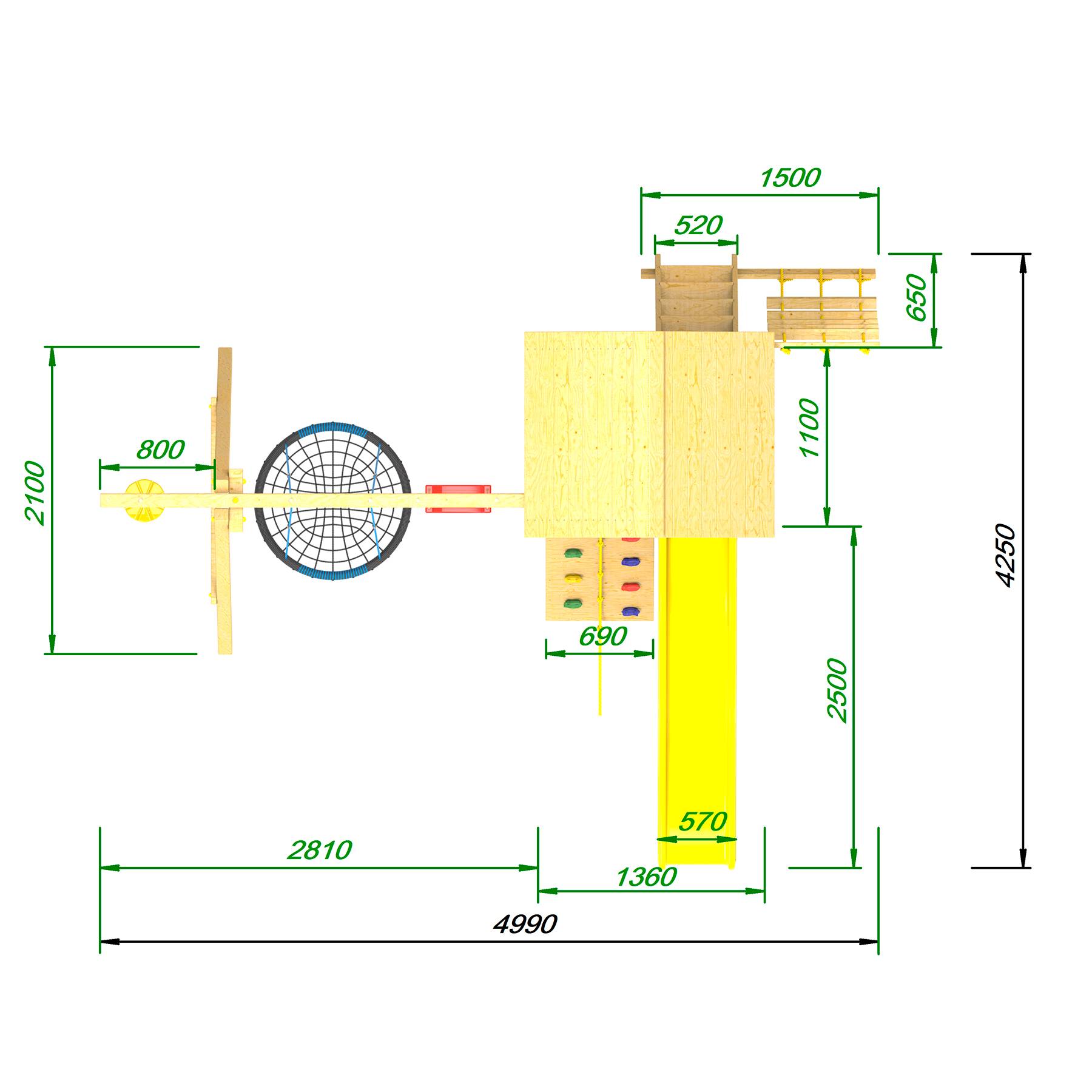 Детская площадка  Пикник «Стандарт Д» с гнездом