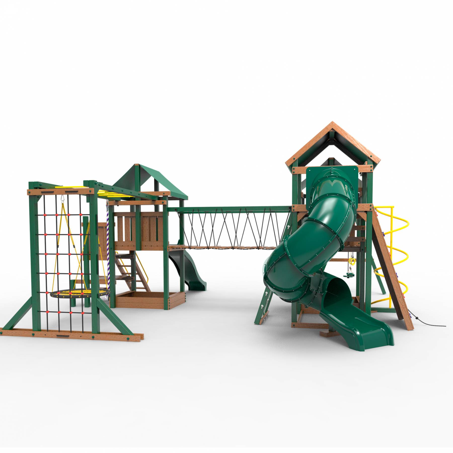Детская площадка Пикник «Форест» Стэйдж К с винтовой трубой