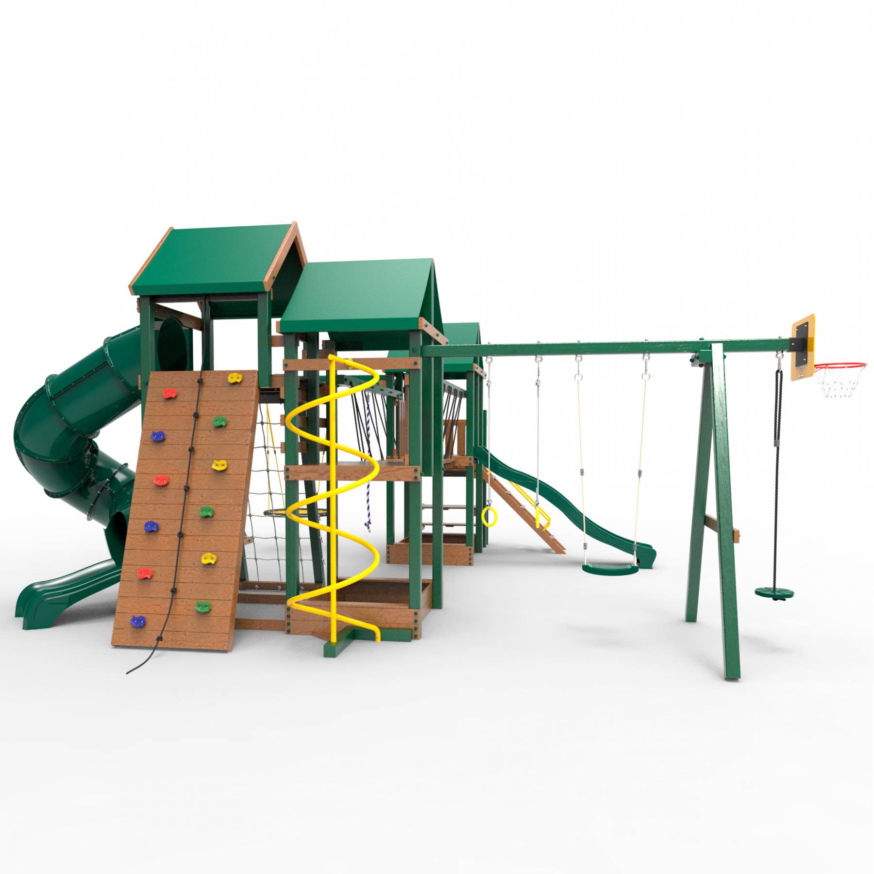 Детская площадка Пикник «Форест» Стэйдж К с винтовой трубой