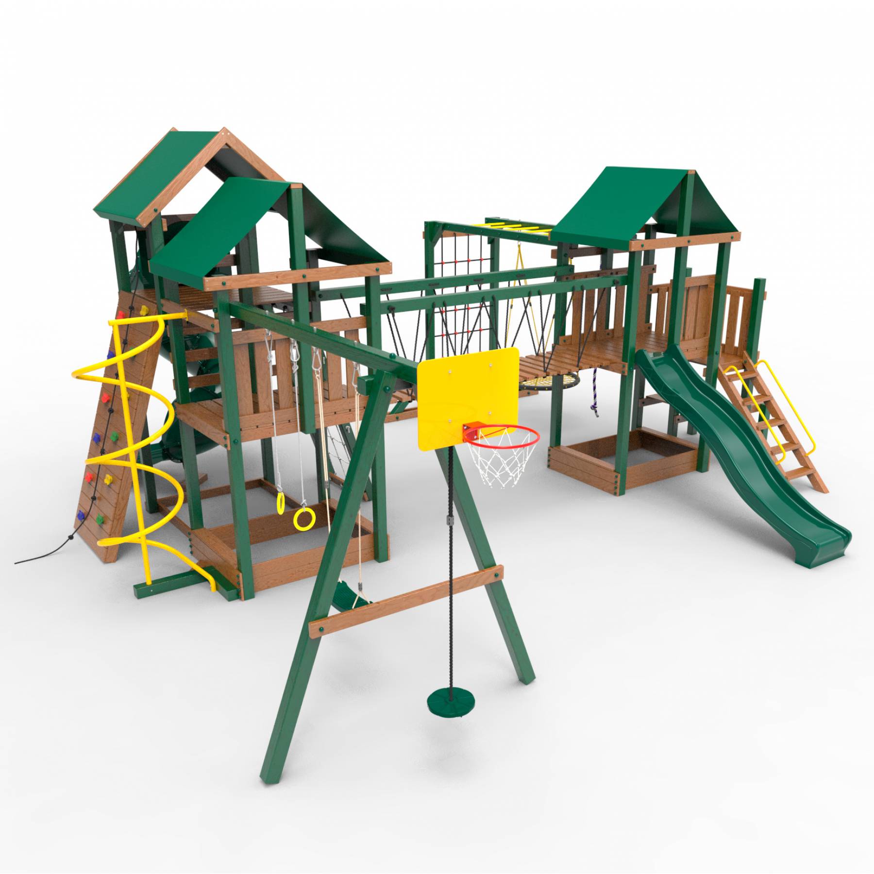 Детская площадка Пикник «Форест» Стэйдж К с винтовой трубой