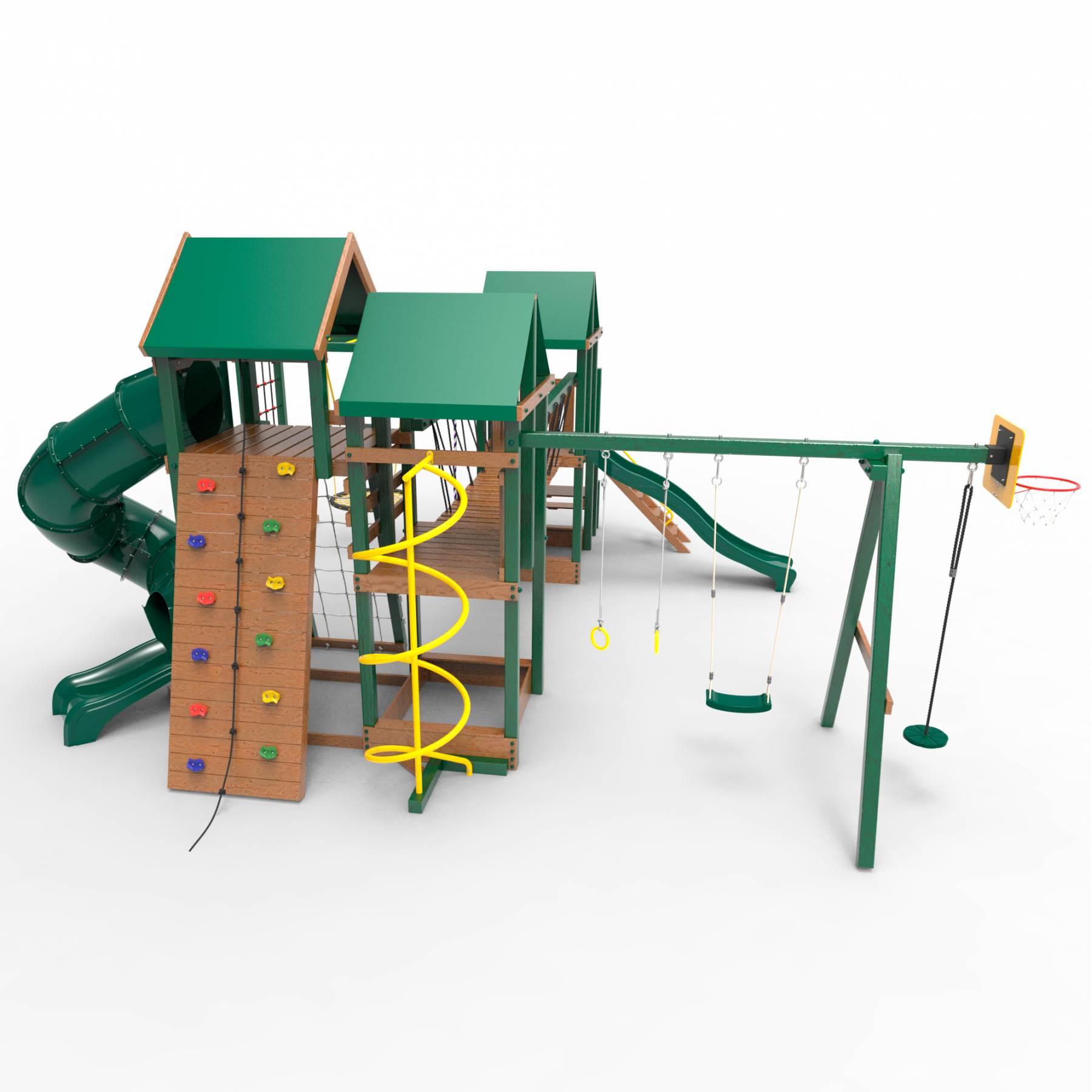 Детская площадка Пикник «Форест» Стэйдж К с винтовой трубой