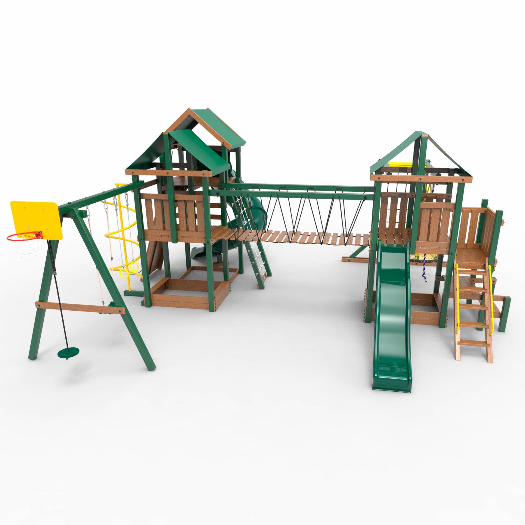 Детская площадка Пикник «Форест» Стэйдж К с винтовой трубой