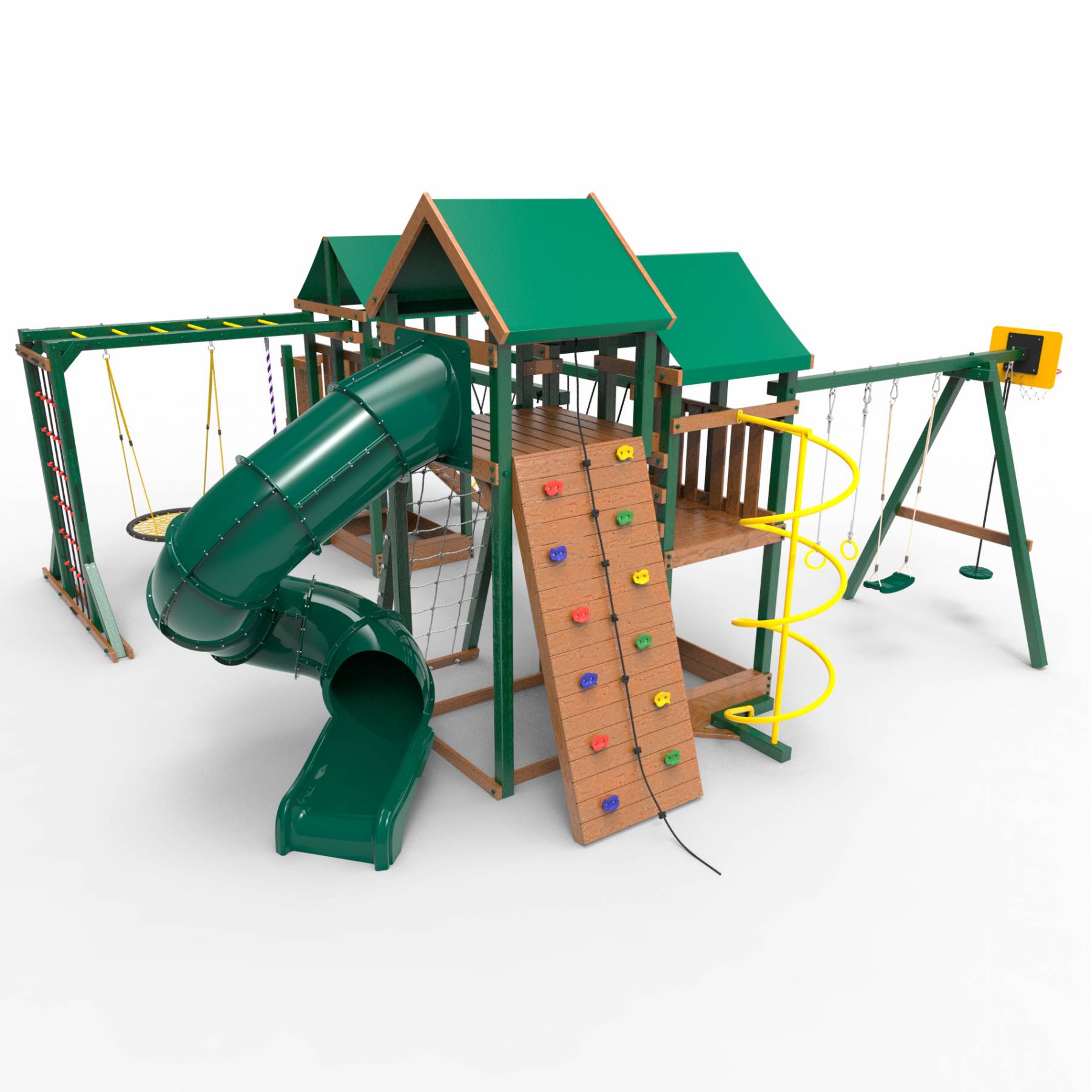 Детская площадка Пикник «Форест» Стэйдж К с винтовой трубой