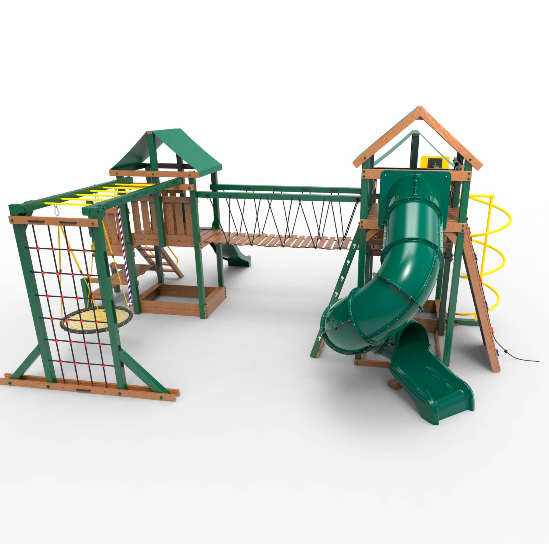 Детская площадка Пикник «Форест» Стэйдж К с винтовой трубой