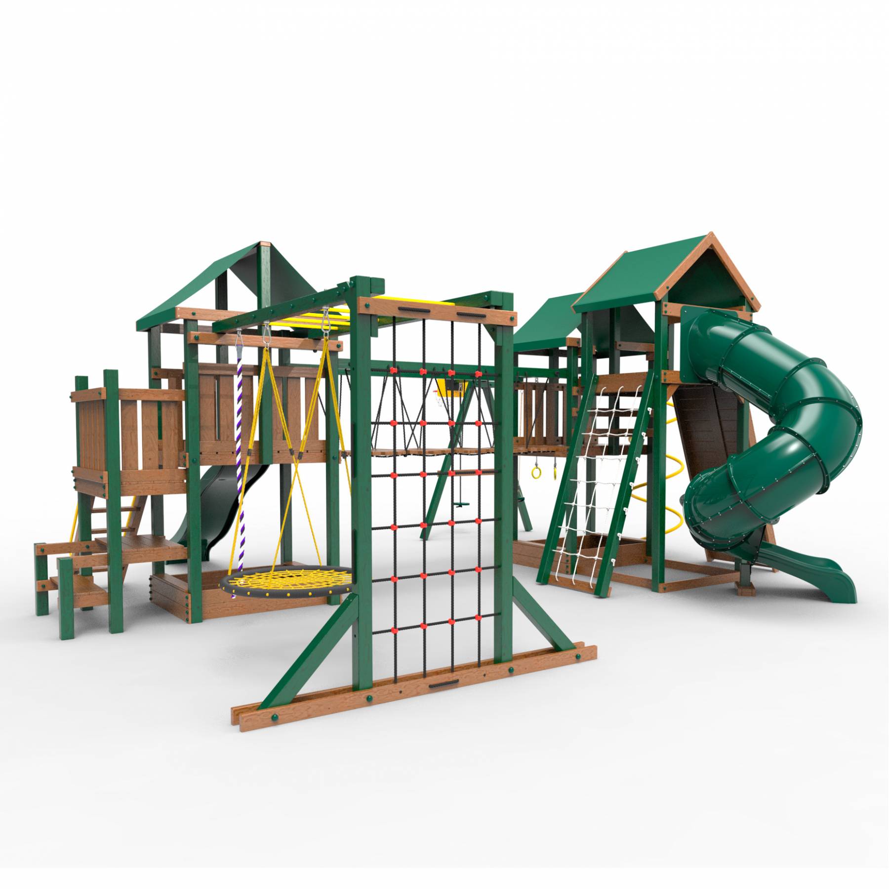 Детская площадка Пикник «Форест» Стэйдж К с винтовой трубой
