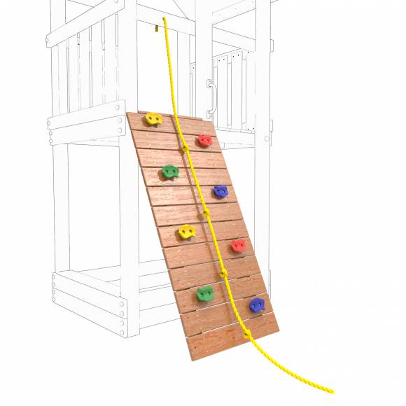 Скалодром малый с канатом для ДИП Пикник