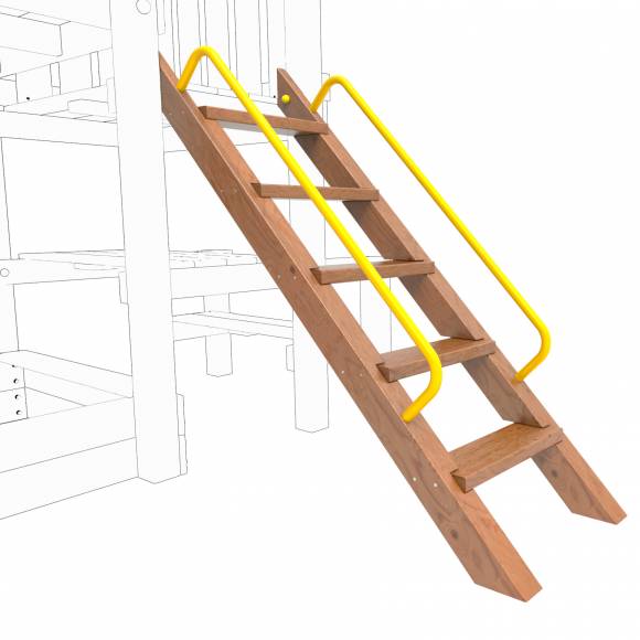 Лестница пологая с поручнями для ДИП Пикник