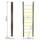 Деревянная шведская стенка «Кастерли»  Black желтые ступени