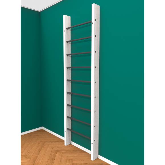 Деревянная шведская стенка «Кастерли»  White черные ступени