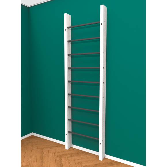 Деревянная шведская стенка «Кастерли»  White черные ступени