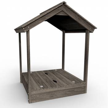 Деревянная песочница с крышей «Блэк»