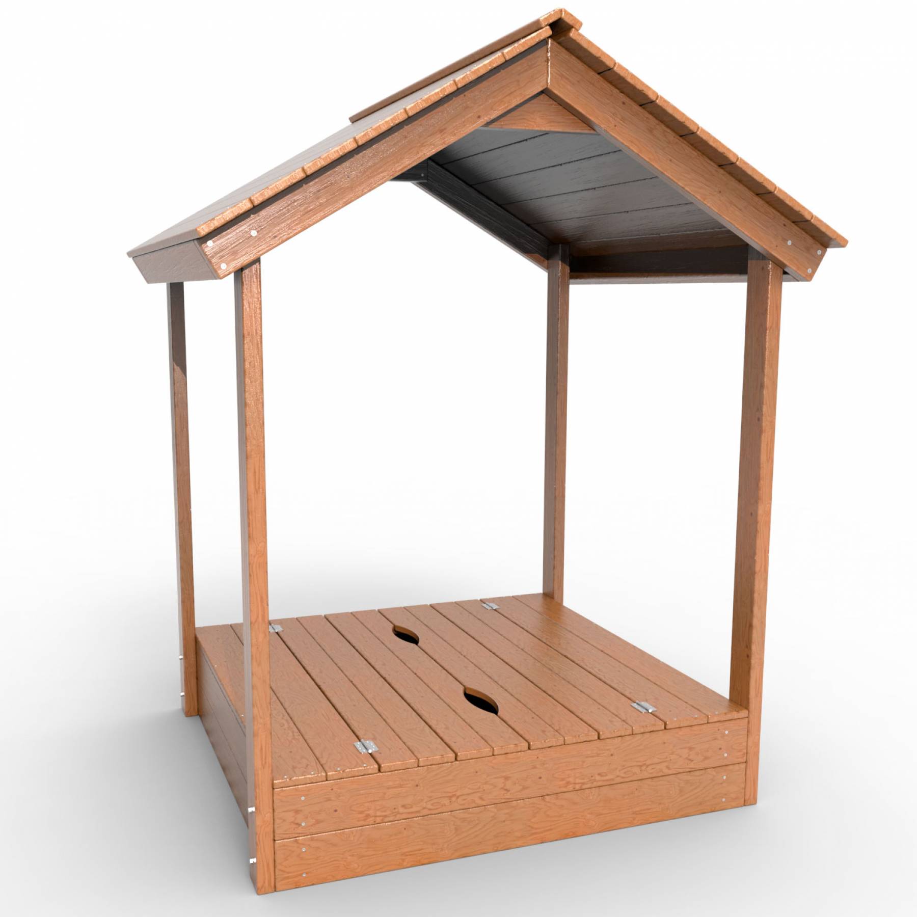 Деревянная песочница с крышей «Оптимус»