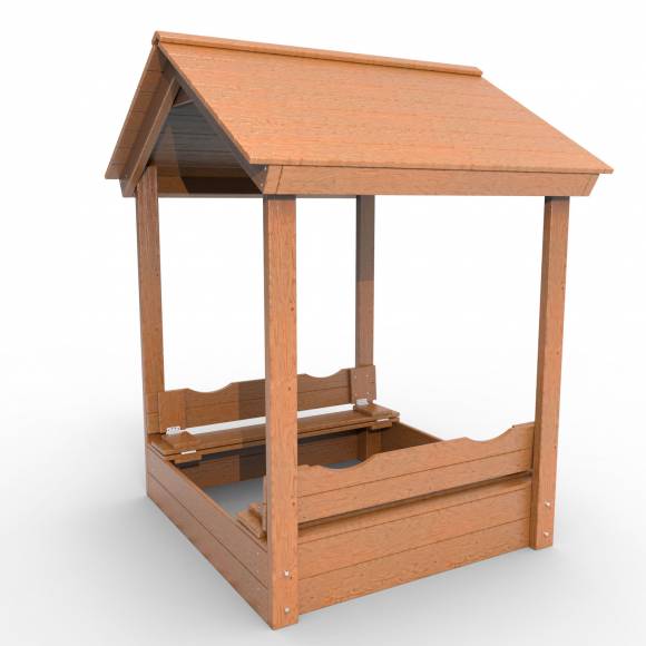 Деревянная песочница с крышей «Оптимус»