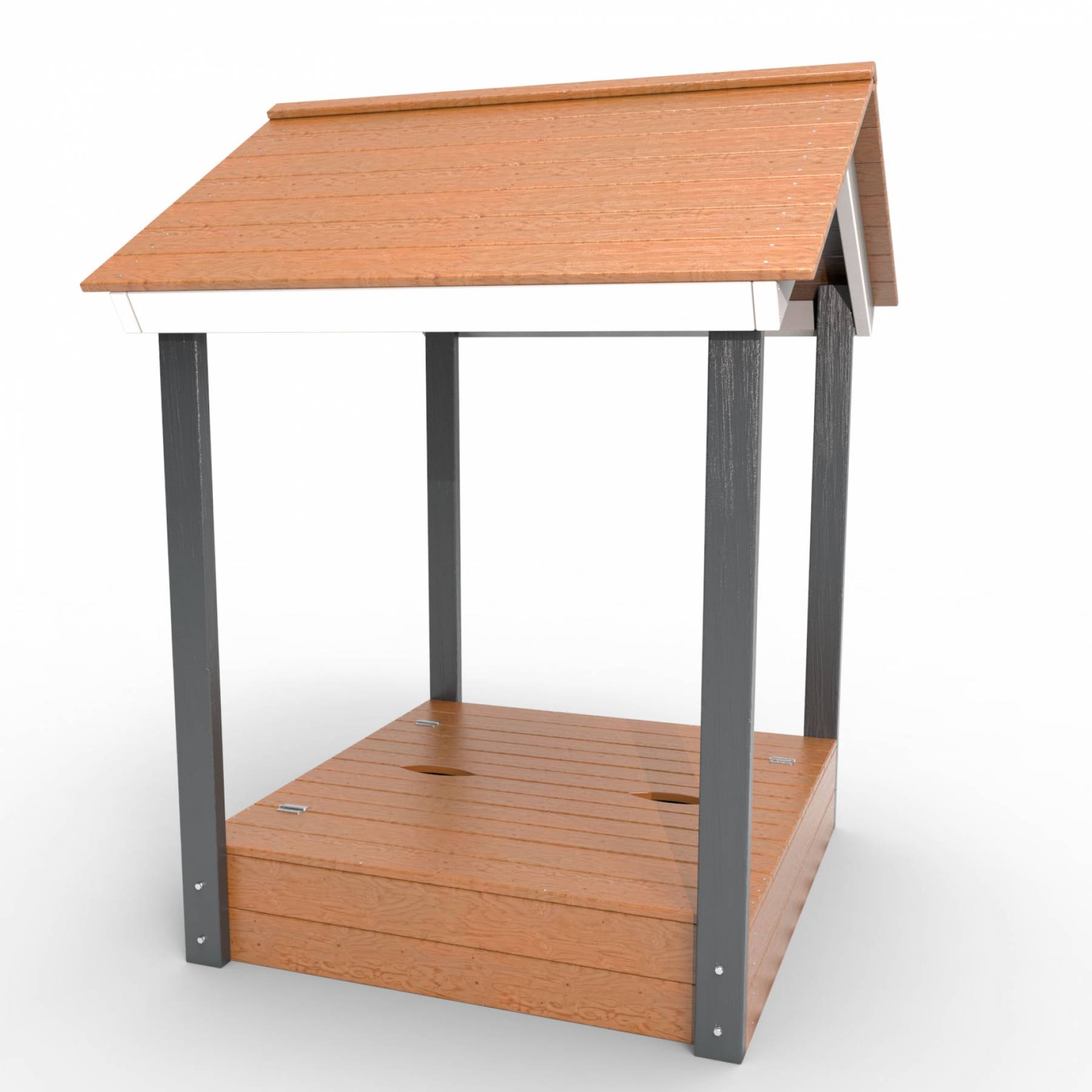 Деревянная песочница с крышей «Ультра»