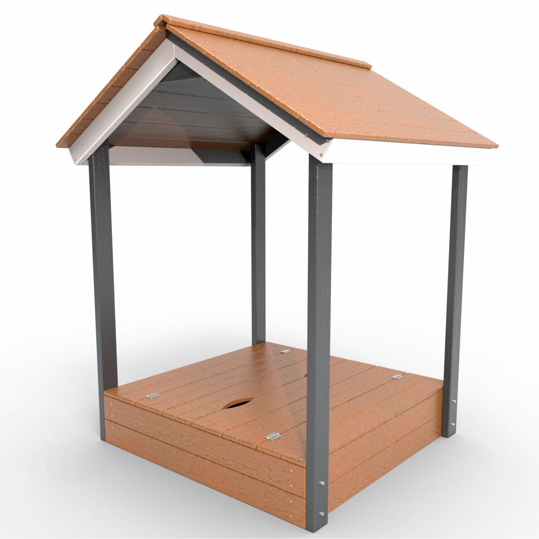 Деревянная песочница с крышей «Ультра»