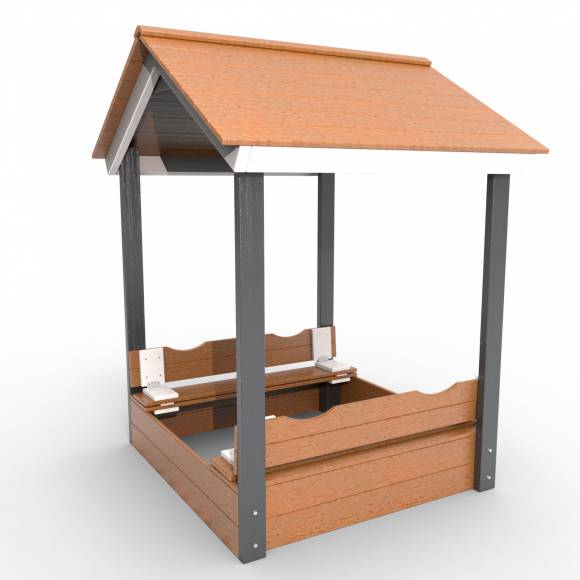 Деревянная песочница с крышей «Ультра»