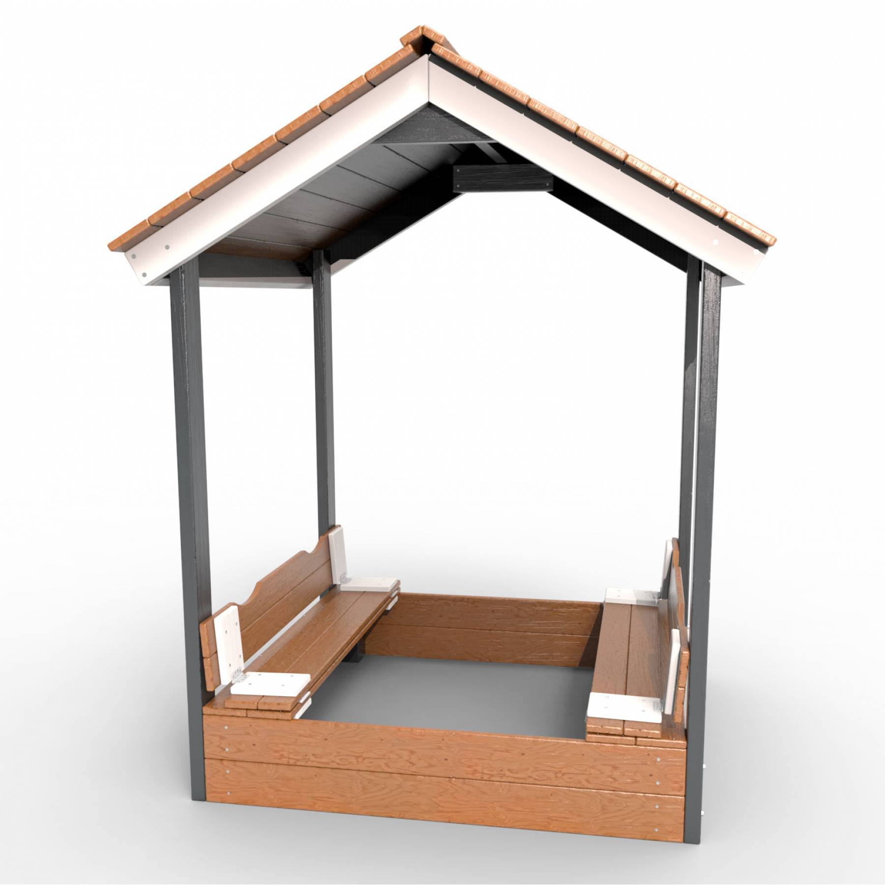 Деревянная песочница с крышей «Ультра»