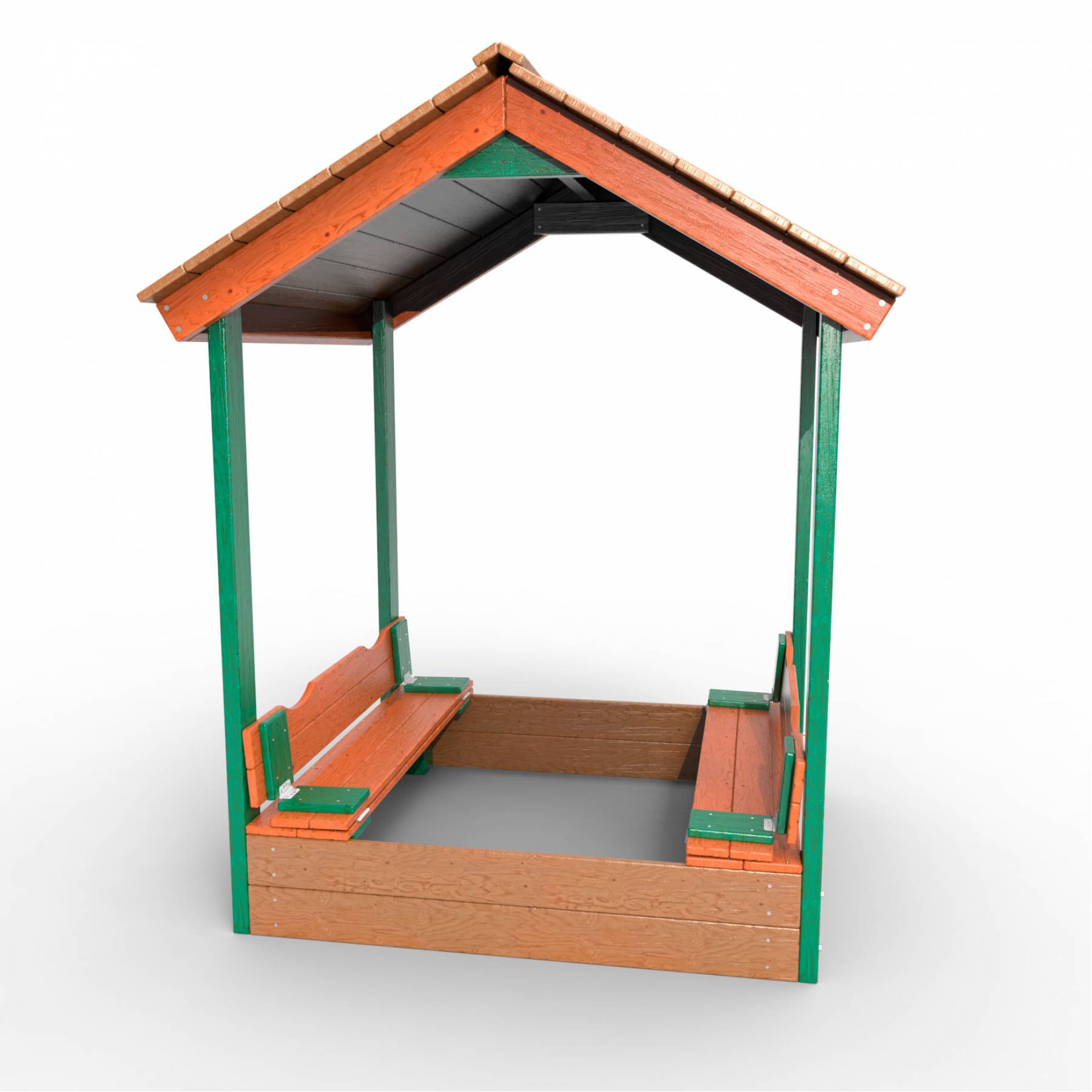 Деревянная песочница с крышей «Вега»