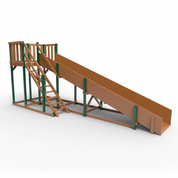 Детская площадка - деревянная горка Пикник «Зима №3» Форест