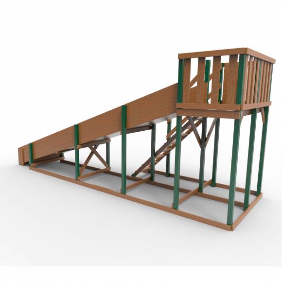 Детская площадка - деревянная горка Пикник «Зима №3» Форест