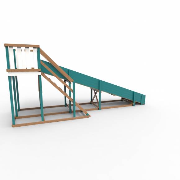 Детская площадка - деревянная горка Пикник «Зима №3» Лэйк