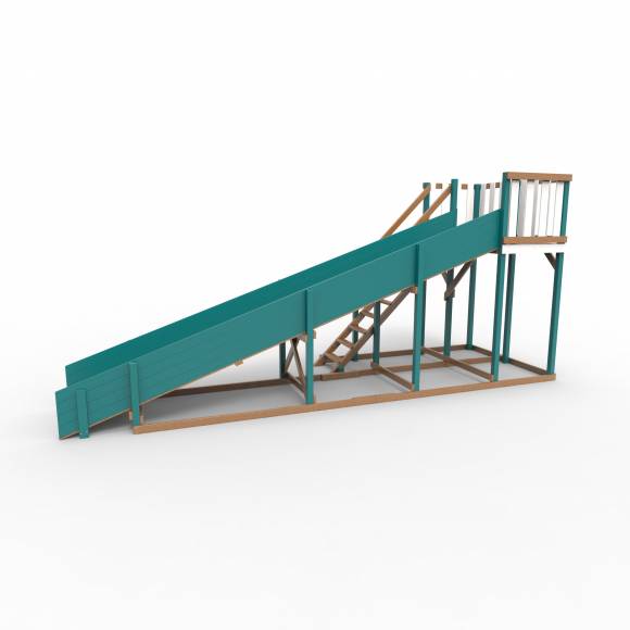 Детская площадка - деревянная горка Пикник «Зима №3» Лэйк