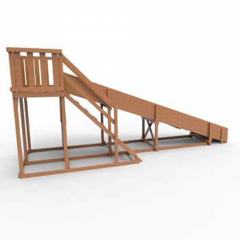 Детская площадка - деревянная горка Пикник «Зима №3» Оптимус