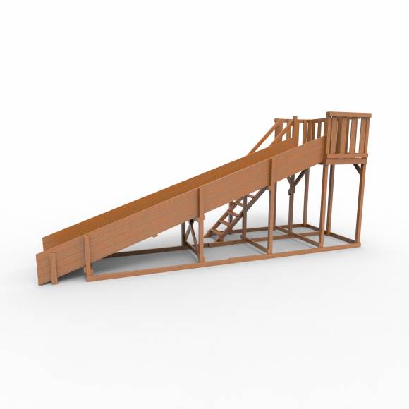 Детская площадка - деревянная горка Пикник «Зима №3» Оптимус