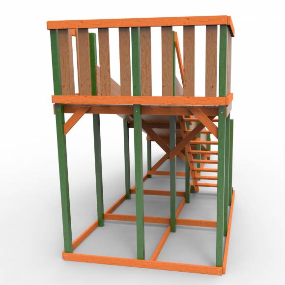 Детская площадка - деревянная горка Пикник «Зима №3» Вега