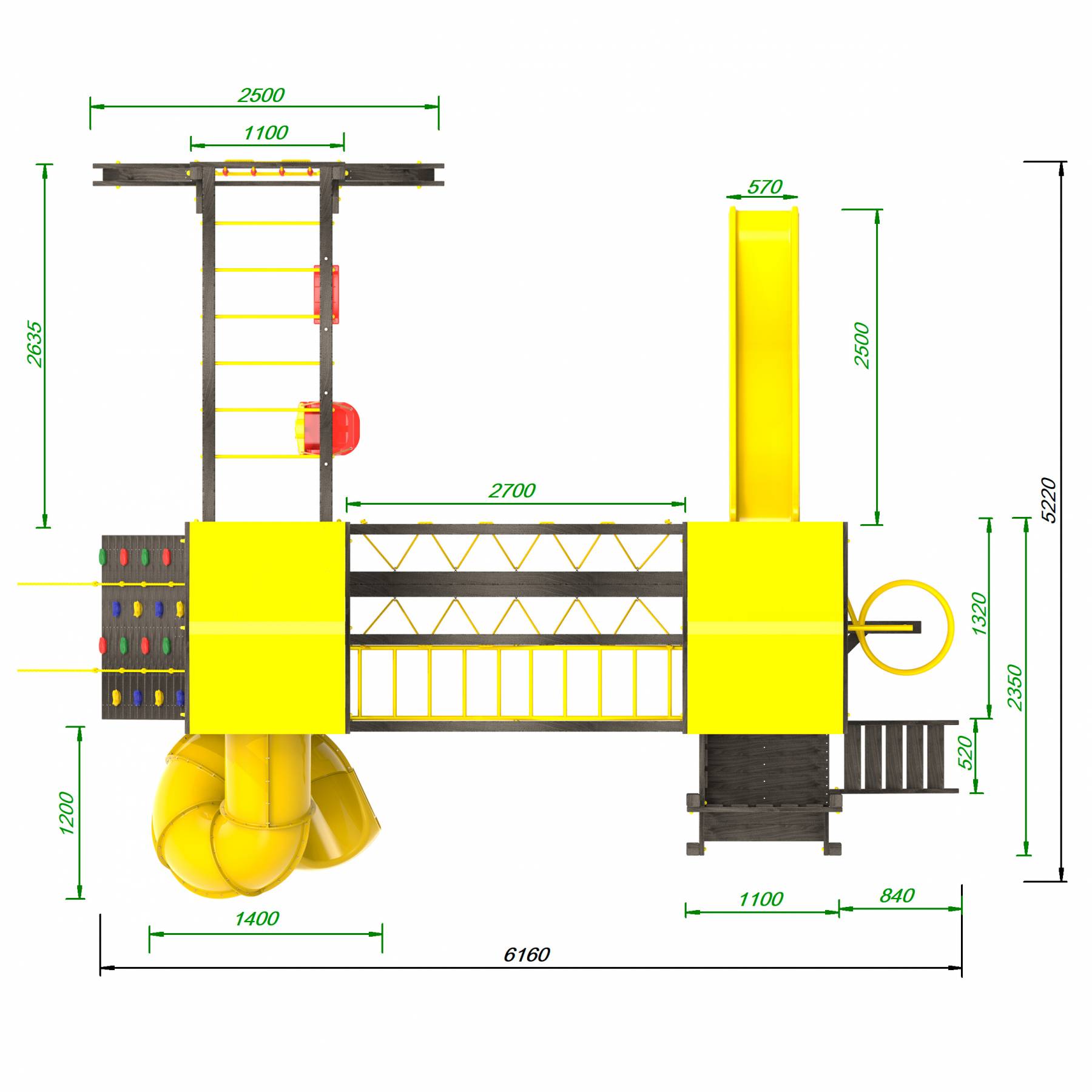 Детская площадка Пикник «Black» Кракен Компакт