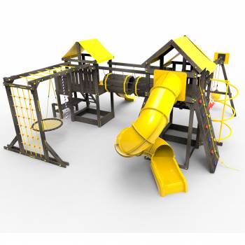 Детская площадка Пикник «Блэк» Стэйдж Бонд с трубой