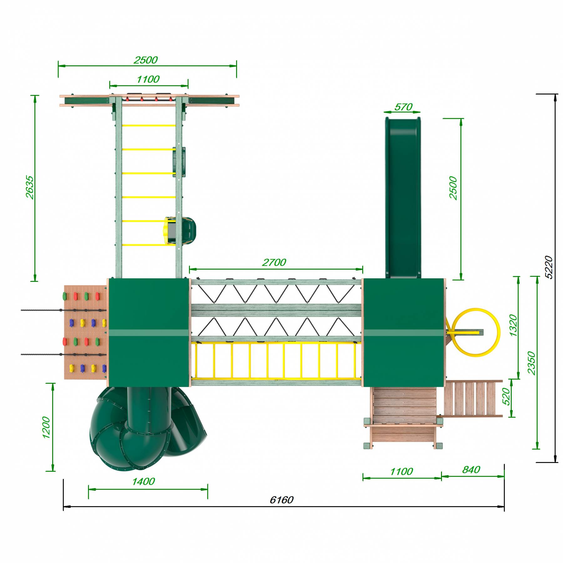 Детская площадка Пикник «Форест» Кракен Компакт