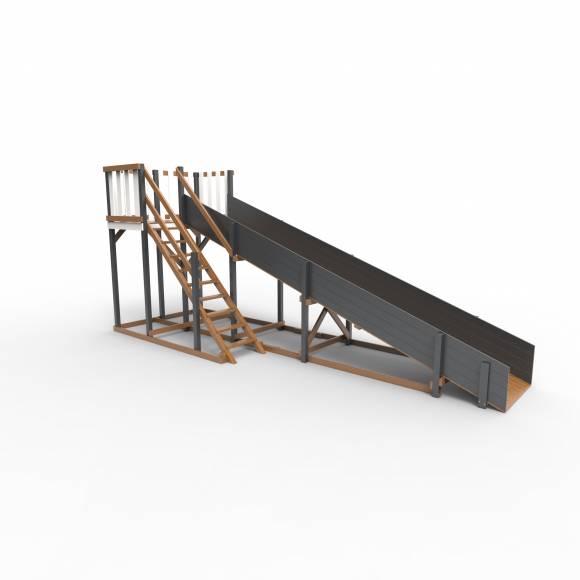 Детская площадка - деревянная горка Пикник «Зима №3» Ультра