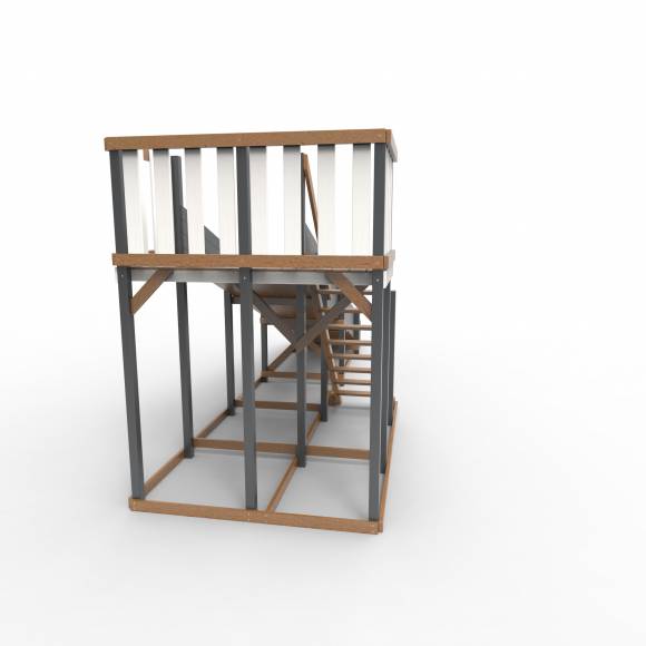 Детская площадка - деревянная горка Пикник «Зима №3» Ультра