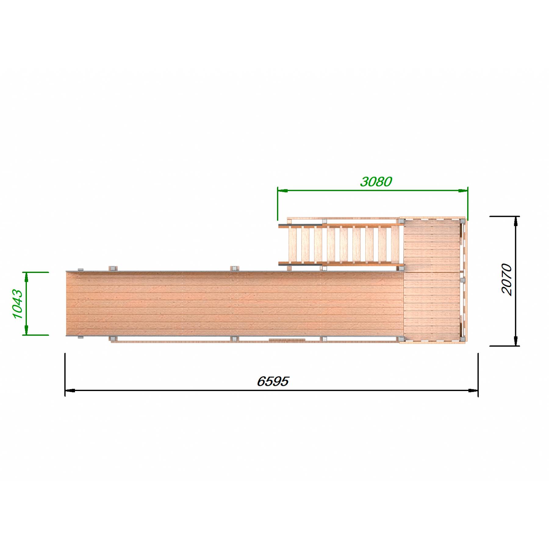 Детская площадка - деревянная горка Пикник «Зима №3» Ультра
