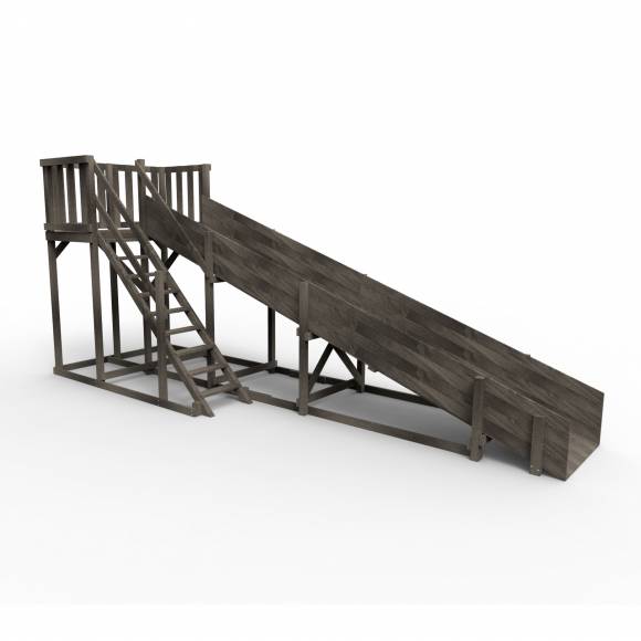 Детская площадка - деревянная горка Пикник «Зима №3» Black