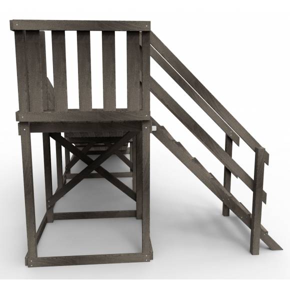 Детская площадка - деревянная горка Пикник «Зима №2» Black