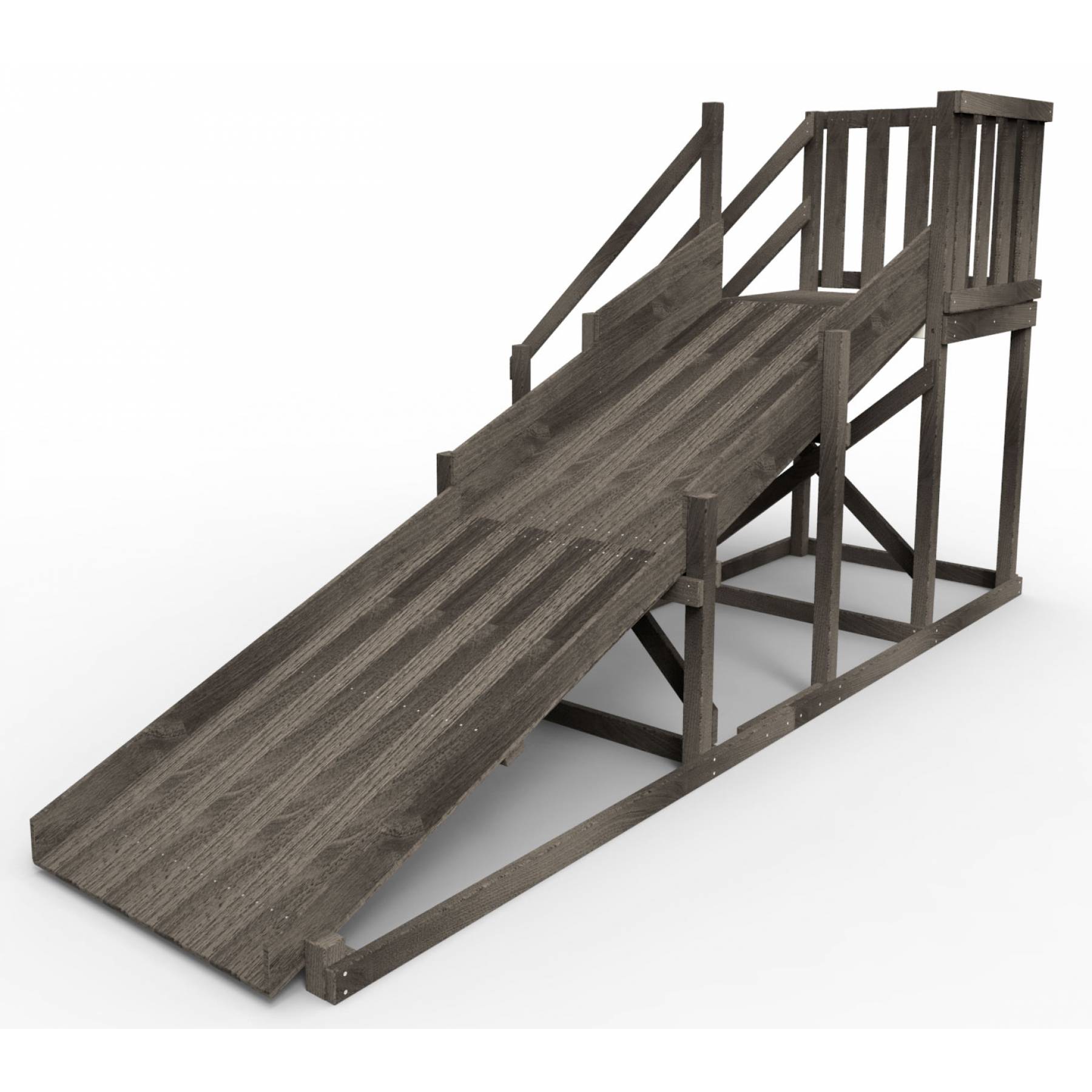 Детская площадка - деревянная горка Пикник «Зима №2» Black