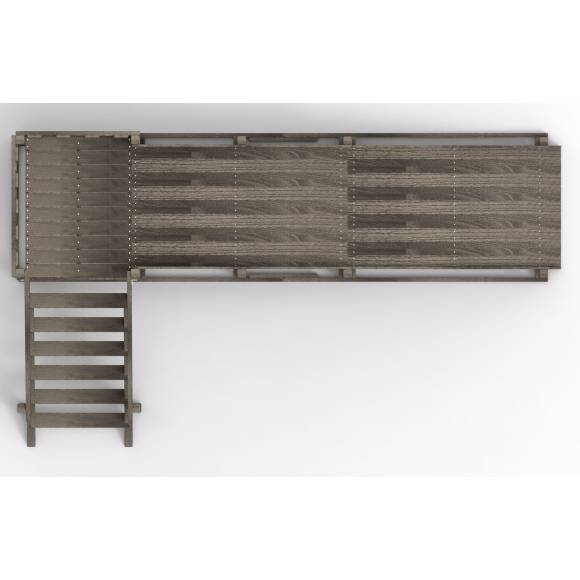 Детская площадка - деревянная горка Пикник «Зима №2» Black