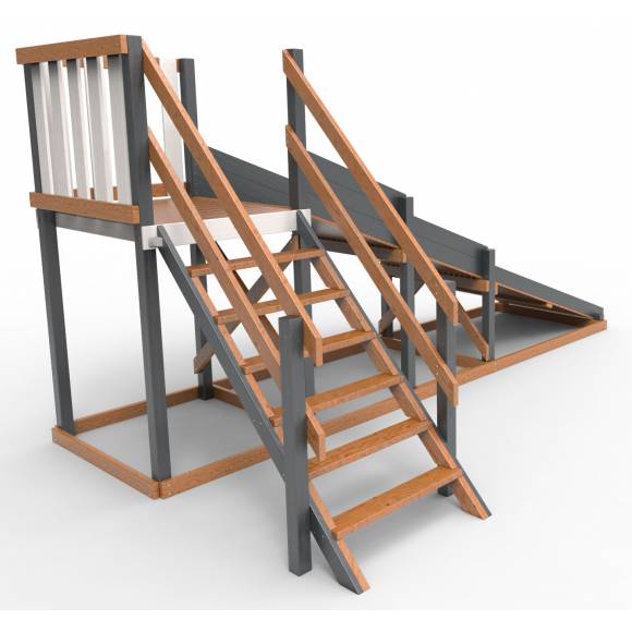 Детская площадка - деревянная горка Пикник «Зима №2» Ультра