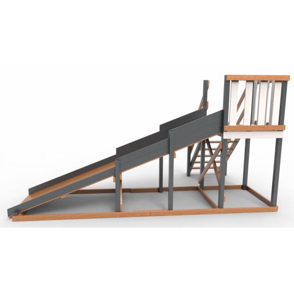 Детская площадка - деревянная горка Пикник «Зима №2» Ультра