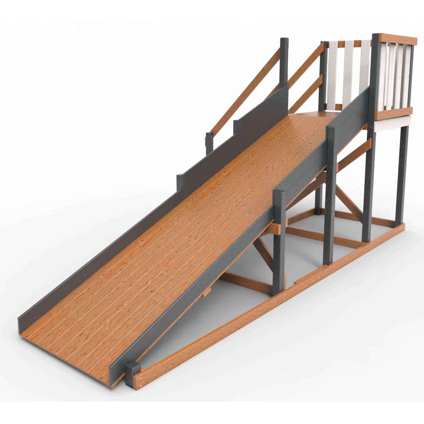 Детская площадка - деревянная горка Пикник «Зима №2» Ультра