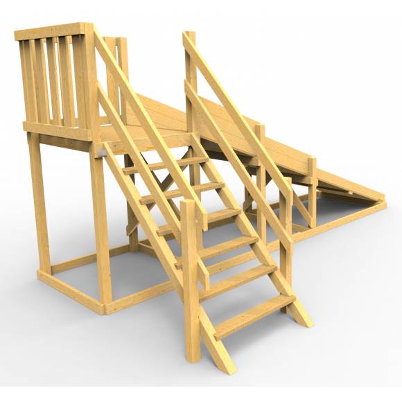 Детская площадка - деревянная горка Пикник «Зима №2»