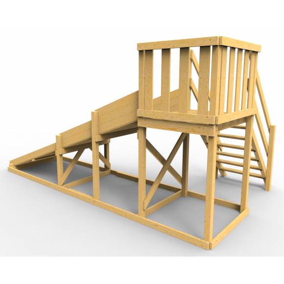 Детская площадка - деревянная горка Пикник «Зима №2»