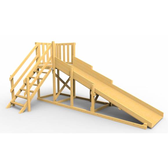 Детская площадка - деревянная горка Пикник «Зима №2»